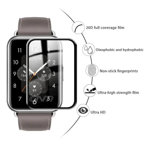 Screen Protectors for Huawei Watch Fit 2 (Pack of 5) by Habicare