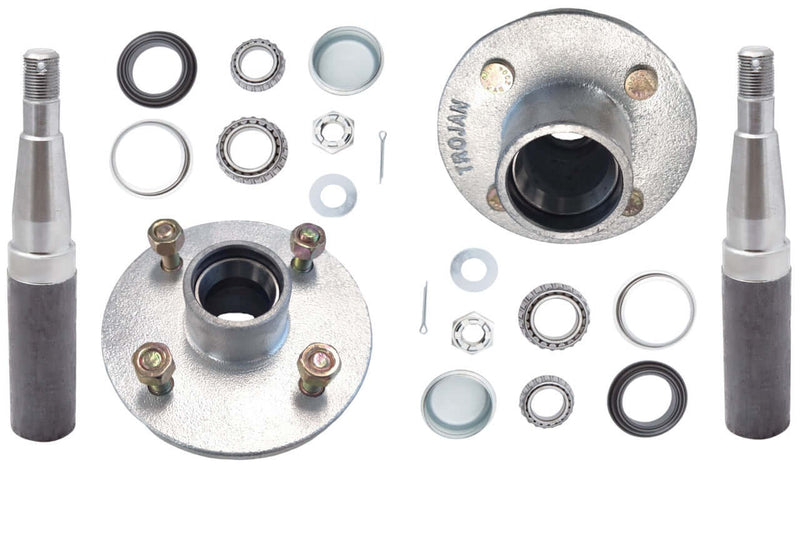 Hub and Stub Kits 4x4 1/4/x7/16 160HUB 39mm S/A - In Store, featuring non-braked hub parts and components.