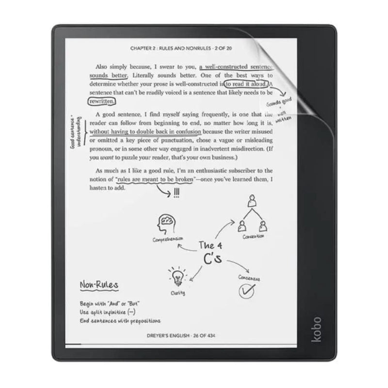9eight5 Screen protector Hydrogel Screen Protector for Kobo Elipsa Hydrogel Screen Protector for Kobo Elipsa