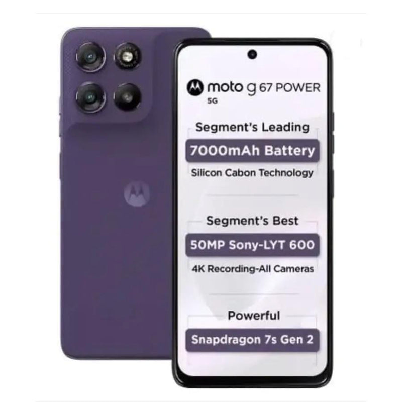9eight5 Screen protector Hydrogel Screen Protector for Moto G67 Power 5G (Pack of 2) Hydrogel Screen Protector for Moto G67 Power 5G (Pack of 2)