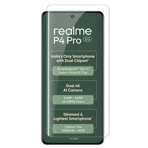 9eight5 Screen protector Hydrogel Screen Protector for Realme P4 Pro (Pack of 2) Hydrogel Screen Protector for Realme P4 Pro (Pack of 2)