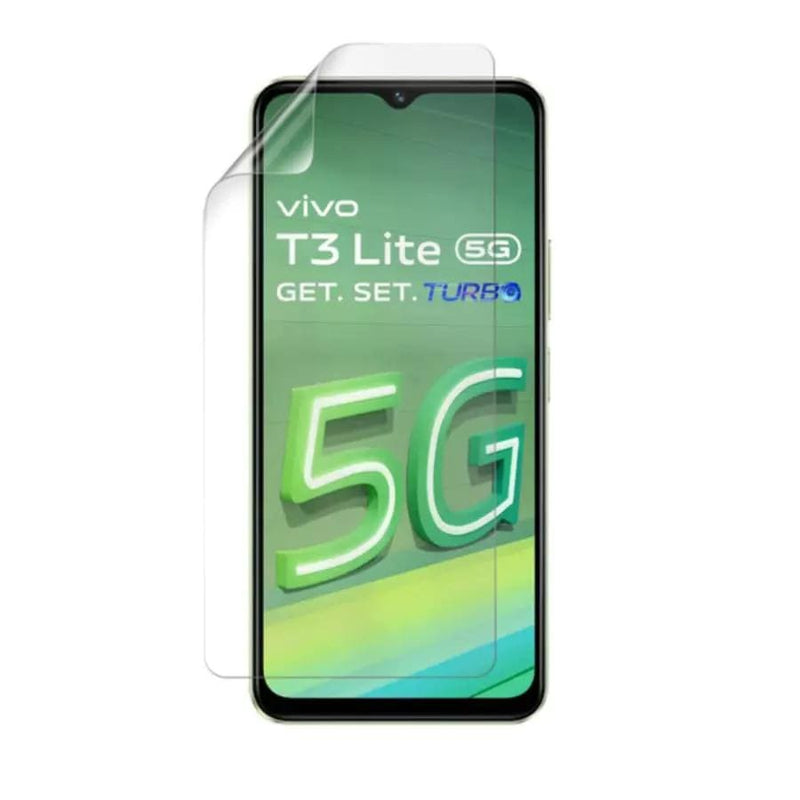9eight5 Screen protector Hydrogel Screen Protector for Vivo T3 Lite (Pack of 2) Hydrogel Screen Protector for Vivo T3 Lite (Pack of 2)