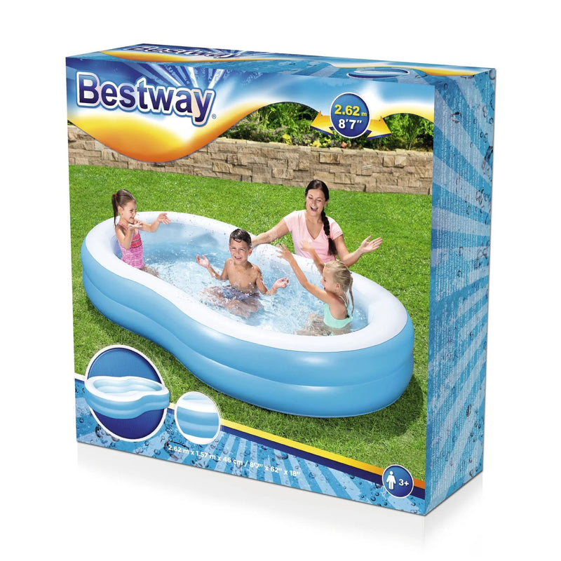 Bestway The Big Lagoon Family Above Ground Inflatable 262cm Pool by salelink.co.nz