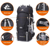60L Camping Backpack – Ideal for Hiking, Climbing and Mountaineering ZYQS7146 by ECOTREK