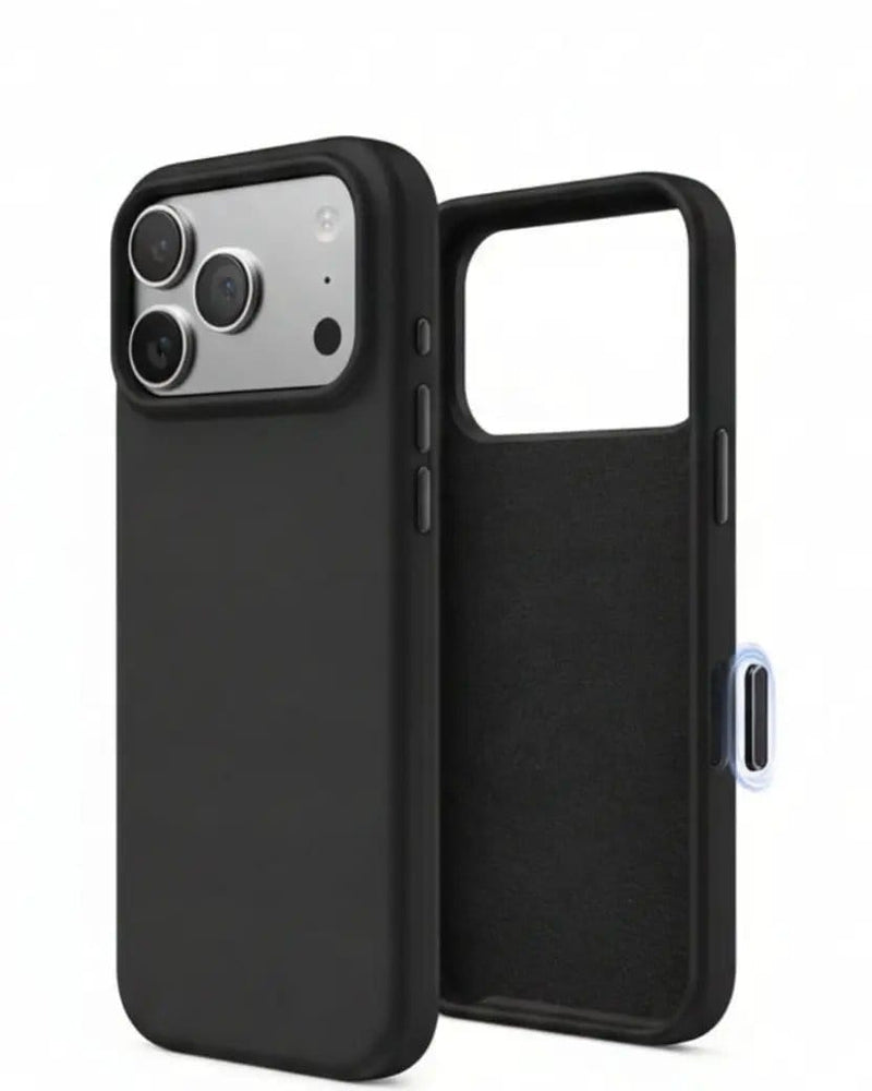 techplus iPhone 18 Pro Max Black Silicone Case – Soft Protective Cover iPhone 18 Pro Max Black Silicone Case – Soft Protective Cover
