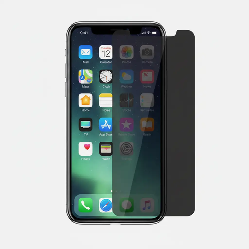iPhone XS Privacy Tempered Glass Screen Protector – 9H Anti-Spy by techplus