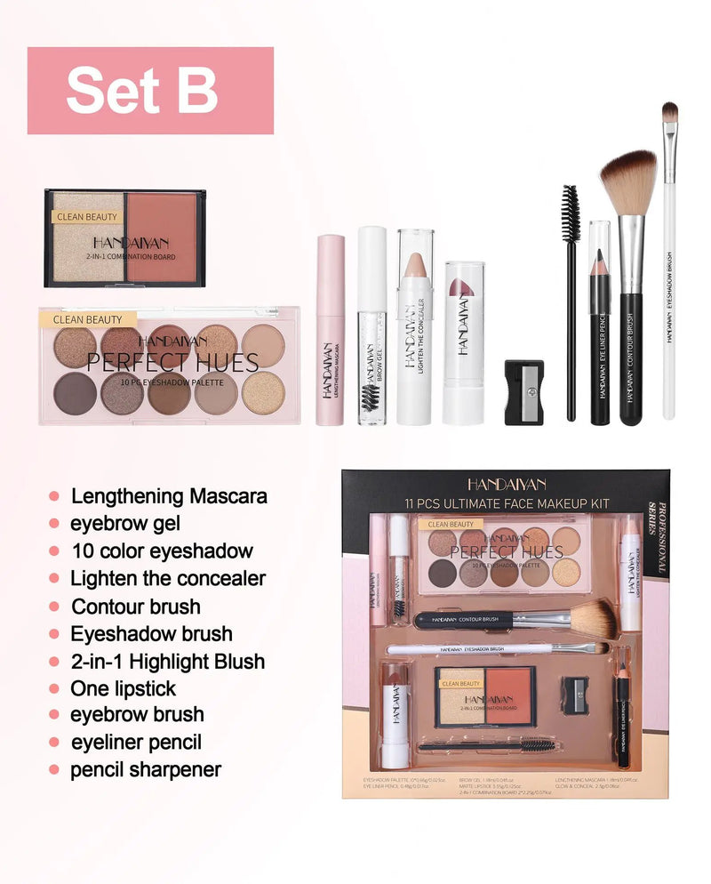 Face Makeup Beauty Set B - 11 items by Poppy Gifts