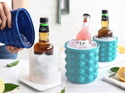 Small Ice Cube Maker Genie Silicone Wine Ice Bucket Big Ice Cube Tray Mold Cup by dealonline.co.nz