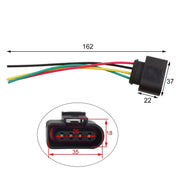 Full set Ignition Coil Connector Harness Wiring Plug Suitable for VW / Audi A3 A4 A5 A6 A8 TT VW Golf Jetta Passat Touareg 1J0973724 4B0973724 by JBH AUTO PARTS