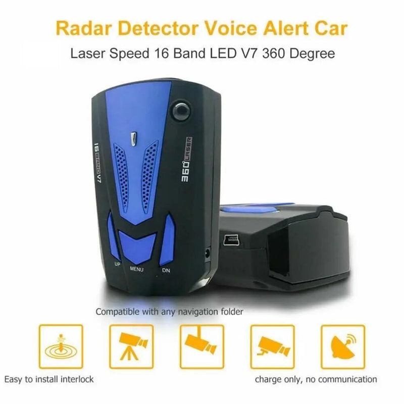 Radar Detectors Laser GPS Speedometer Voice Alert 360° Camera Car Truck System by salelink.co.nz