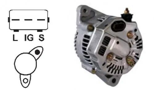 ALTERNATOR DYNAMO GENERADOR ELECTRICO FOR 12V 80A 1012115300 ALN2669RB 6TA8160000 6TA8160001 by JBH AUTO PARTS
