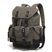 Waxed Canvas Leather Backpack — Retro Heritage Rucksack | Travel & Adventure Pack by Mead's Supply & Equipment Outfitters limited