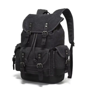 Waxed Canvas Leather Backpack — Retro Heritage Rucksack | Travel & Adventure Pack by Mead's Supply & Equipment Outfitters limited