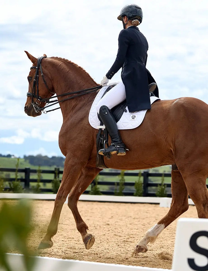 WeatherBeeta Satin Luxe Air-Tec Dressage Saddle Pad by WeatherBeeta