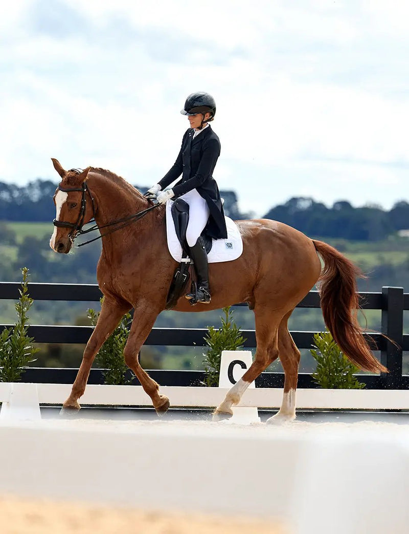 WeatherBeeta Satin Luxe Air-Tec Dressage Saddle Pad by WeatherBeeta