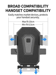 ECOTREK Bicycle Accessories ECOTREK Bike And Motorbike Phone Mount Universal Fit With Soft Pad Clamp ECOTREK Bike and Motorbike Phone Mount Universal Fit