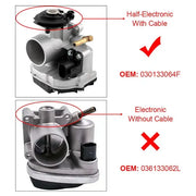 030133064F THROTTLE BODY VW VOLKSWAGEN POLO 6N 6N1 AHS AHW MK4 1.4 16V POLO 1.0 1.6 LUPO 96-00 by JBH AUTO PARTS