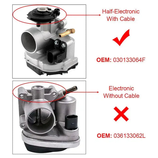 030133064F THROTTLE BODY VW VOLKSWAGEN POLO 6N 6N1 AHS AHW MK4 1.4 16V POLO 1.0 1.6 LUPO 96-00 by JBH AUTO PARTS