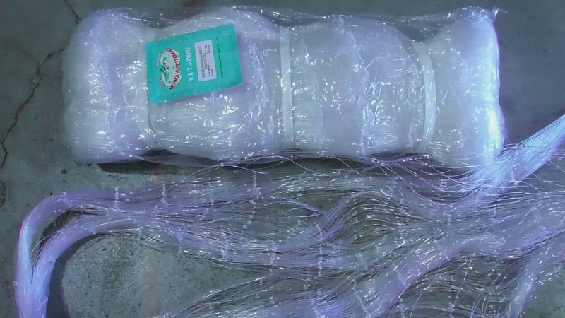 Action Fishing Nets mesh AFM-10  3 1/2 Inch = 90mm 25md Mullet Unslung Mesh 120M Snow White Action Fishing Nets AFM10 Mullet Mesh 90mm Net