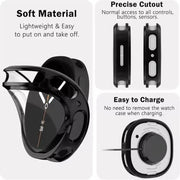 Silicone case with Screen Protector for Samsung galaxy watch 9 (40mm) (Clear) by That Watch Shop