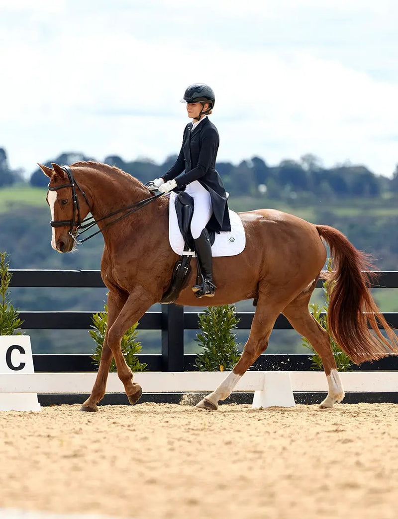 WeatherBeeta Satin Luxe Air-Tec Dressage Saddle Pad by WeatherBeeta