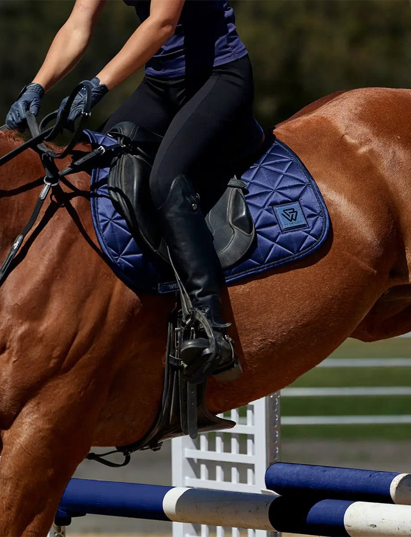 WeatherBeeta Satin Luxe Air-Tec Euro Jump Shaped Saddle Pad by WeatherBeeta