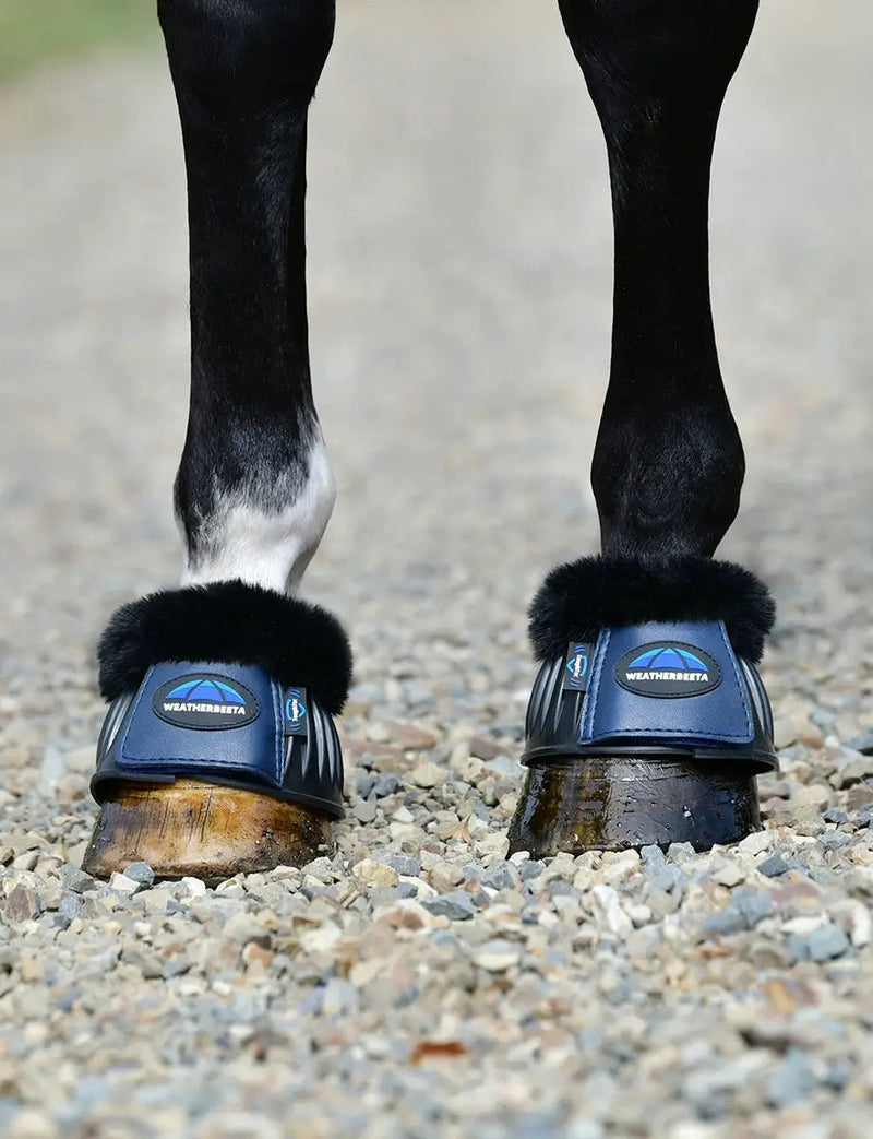 WeatherBeeta Tough-Tec Prime Fleece Trim Rubber Bell Boots by WeatherBeeta