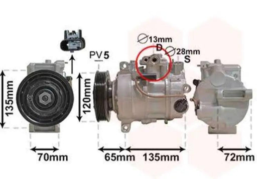 6SEU16C AC Compressor For Mercedes-Benz W246 W242 B180 B200 B250 A200 a0042300311 0042300311 437100-8430 4472807140 004 230 03 11 by JBH AUTO PARTS