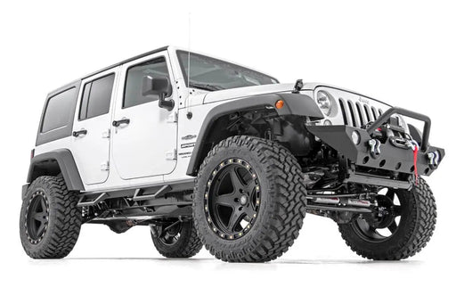 Contoured Drop Steps 4 Door Jeep Wrangler Unlimited 2WD/4WD (2007-2018) by Magwarehouse.com
