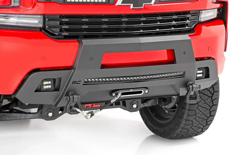Hidden Winch Bumper 19-22 Chevy Silverado 1500 2WD/4WD Rough Country by Magwarehouse.com