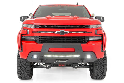 Hidden Winch Bumper 19-22 Chevy Silverado 1500 2WD/4WD Rough Country by Magwarehouse.com