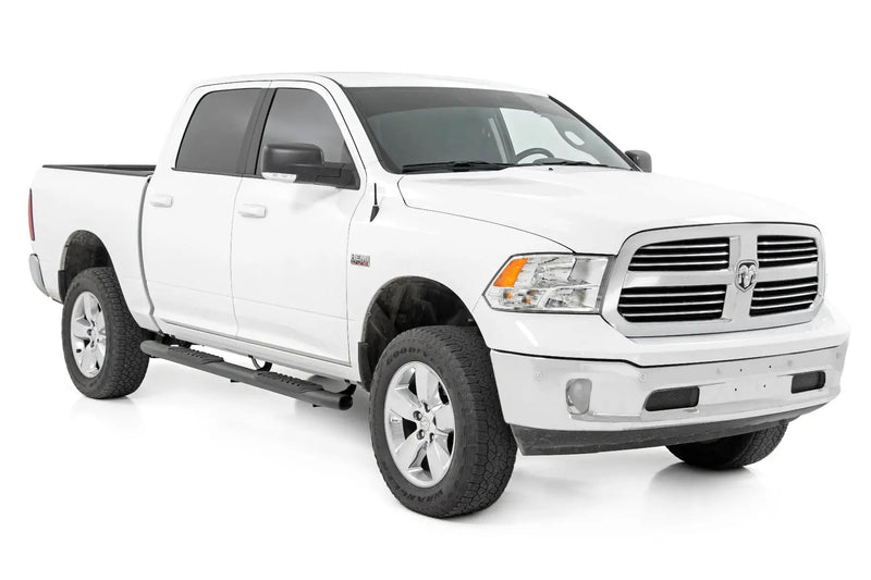 Oval Nerf Step Crew Cab Black Ram 1500/2500/3500 2WD/4WD (2010-2025 & Classic) by Magwarehouse.com