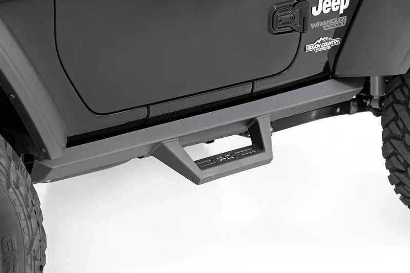 Contoured Drop Steps 2 Door Jeep Wrangler JL 4WD (2018-2025) by Magwarehouse.com