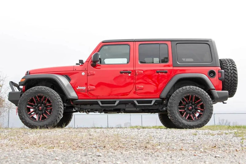 Contoured Drop Steps 4 Door Jeep Wrangler JL (21-25)/Wrangler Unlimited (18-25) by Magwarehouse.com