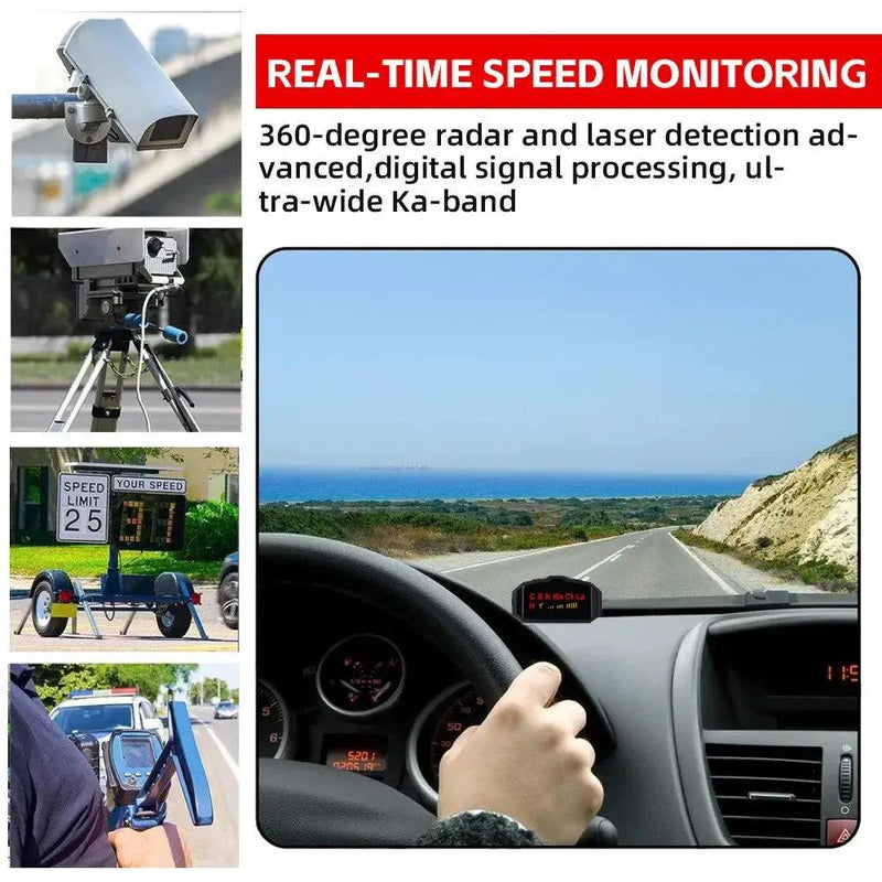 Radar Detectors Laser GPS Speedometer Voice Alert 360° Camera Car Truck System by salelink.co.nz