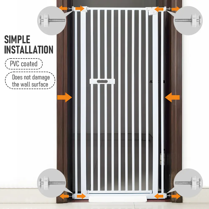Extra Tall 150cm Pet Security Gate Safety Guard Adjustable by salelink.co.nz