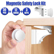 12 Locks 3 Keys Magnetic Baby Kids Safety Lock by salelink.co.nz