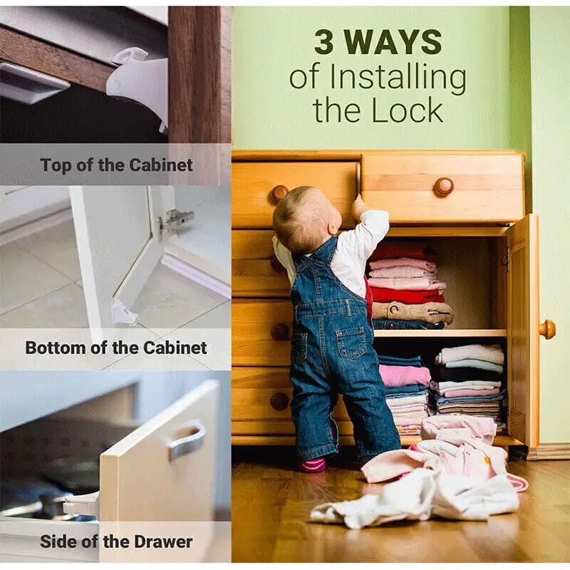 salelink.co.nz Unbranded 12 Locks 3 Keys Magnetic Baby Kids Safety Lock 12 Locks 3 Keys Magnetic Baby Kids Safety Lock | Action Outdoors NZ