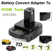 DEWALT Milwaukee to RYOBI Battery Adapter Converter by salelink.co.nz