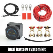 12V Dual Battery System Kit 140A Smart Isolator Cable Charger Wiring Tool Truck by salelink.co.nz