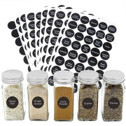 400 PCS Printed Spice Jar and Pantry Label Set Chalkboard Round Stickers Labels by salelink.co.nz