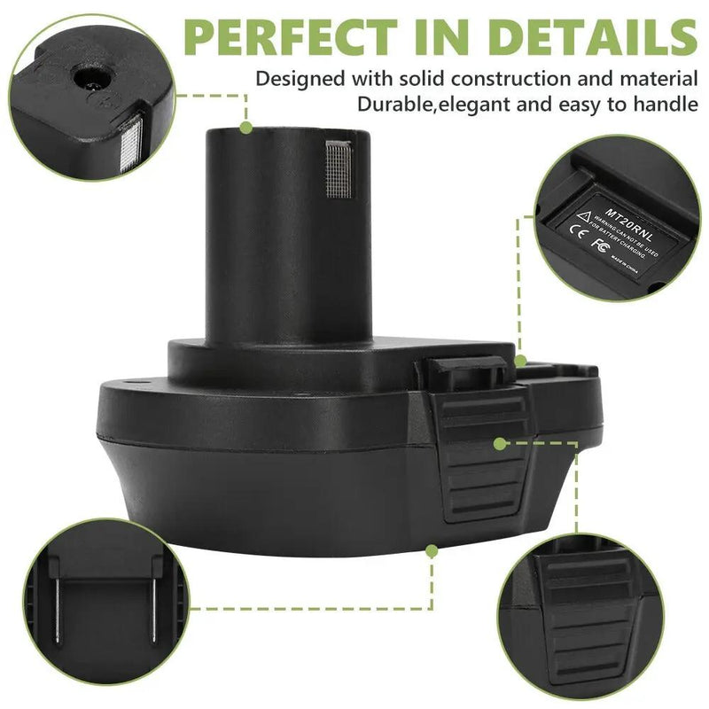 Adapter For Makita BL 18V Li-ion Battery Convert To RYOBI 18V Li-ion Power Tools by salelink.co.nz