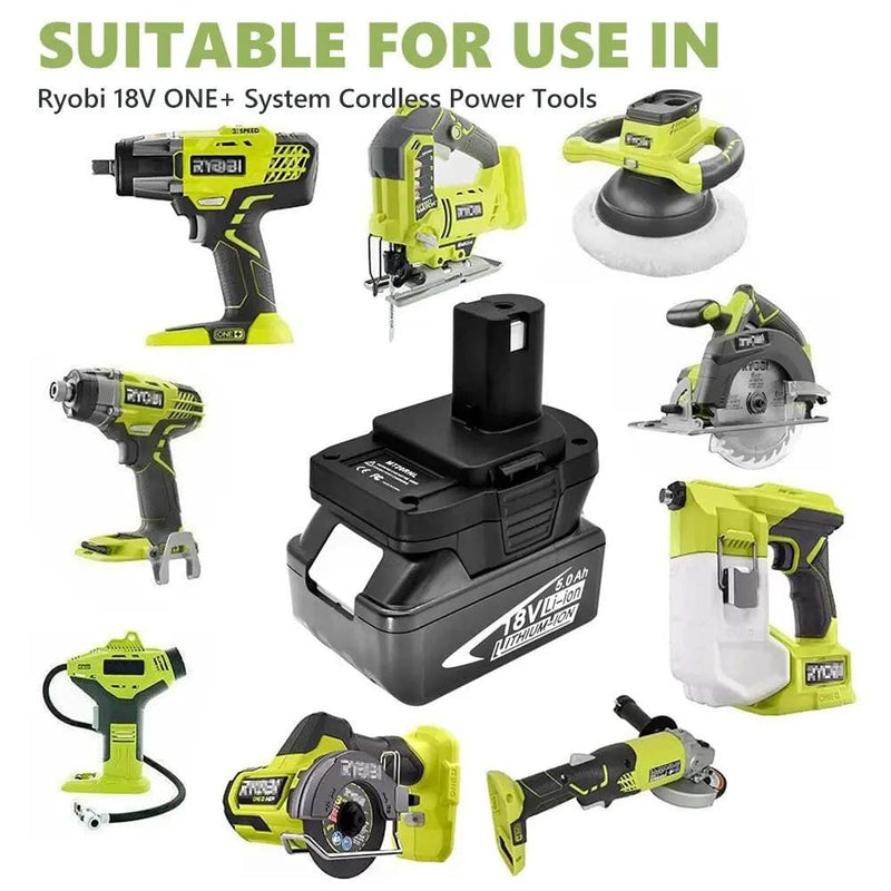 salelink.co.nz Unbranded Adapter For Makita BL 18V Li-ion Battery Convert To RYOBI 18V Li-ion Power Tools Adapter For Makita BL 18V Li-ion Battery Convert | Action Outdoors NZ