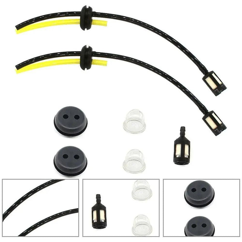 2 Set Whipper Snipper Line Trimmer Cutter Fuel Line Filter Hose Pipe Tank Kit