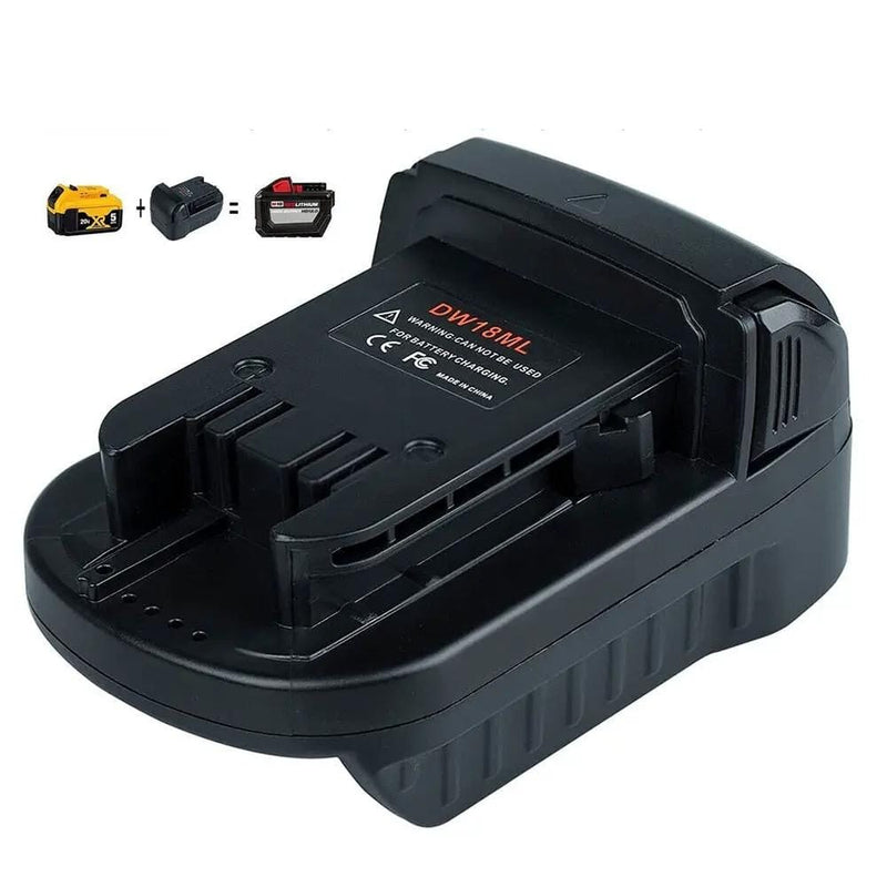 salelink.co.nz Unbranded for Dewalt 18V/20V Max Battery Adapter Convert to for Milwaukee M18 18V Tool Use for Dewalt 18V/20V Max Battery Adapter Convert | Action Outdoors NZ