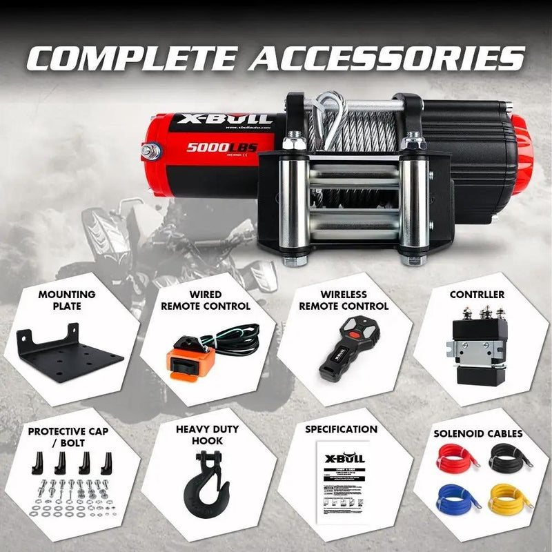 X-BULL Electric Winch 5000LBs by salelink.co.nz