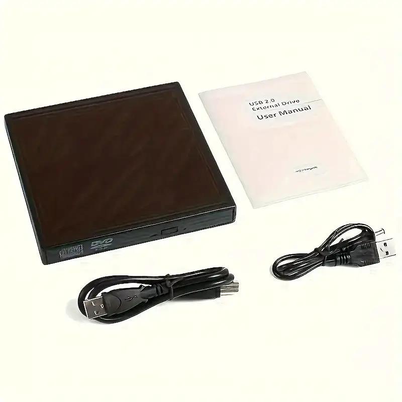 USB External CD DVD ROM Writer Burner Player Drive PC Laptop for Windows Mac by salelink.co.nz