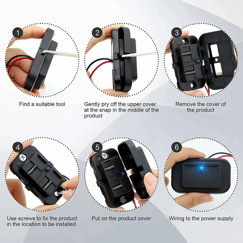 salelink.co.nz Unbranded 12/24V 5V Dual USB Car Charger Socket Power Outlet 12/24V 5V Dual USB Car Charger Socket Power | Action Outdoors NZ