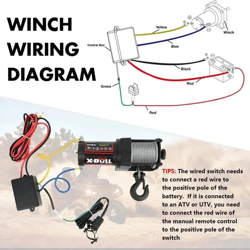 X-BULL Electric Winch 3000LBs by salelink.co.nz