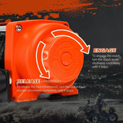 X-BULL Electric Winch 4500LBS/2041kg 12V Synthetic Rope Wireless Remotes ATV UTV Electric Winch by salelink.co.nz